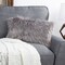 Hastings Home Hastings Home Gray Faux Fur Lumbar Pillow, 12x20 222092ONA - alternate 1